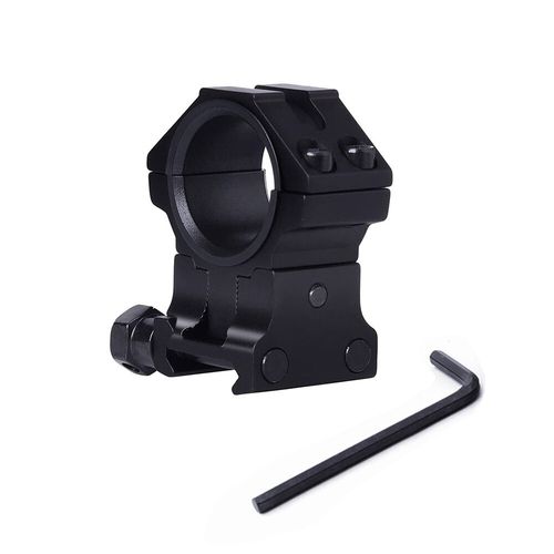 2Pcs 11mm rail Adjustable Height Scope Mount 30mm 1" Rings Dovetail Riser Mount — image 12