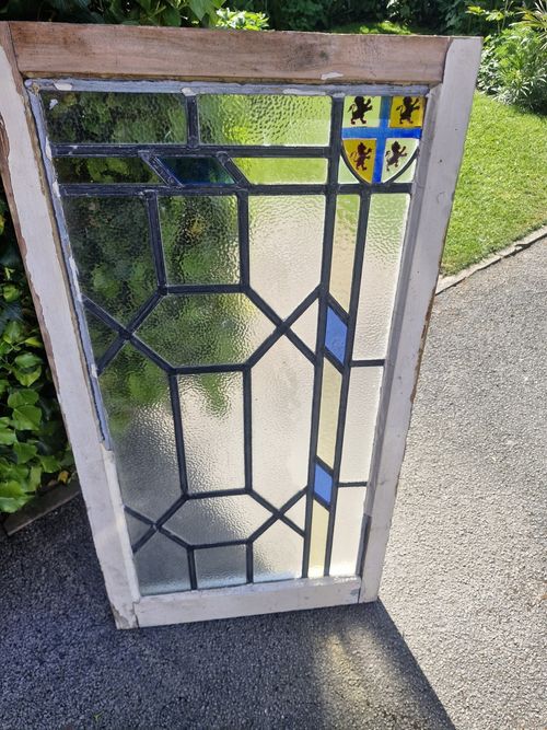 Art Deco 1920s Leaded Glass Window  — image 1