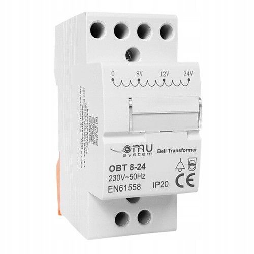Doorbell Transformer for Nest Hello, Ring Pro, Ring 2, Ring 3, 8,12,24V 8VA BT-8