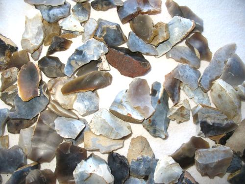 Mesolithic flint stone tool microliths scrapers bladelets 5000 BC One per bid — image 5