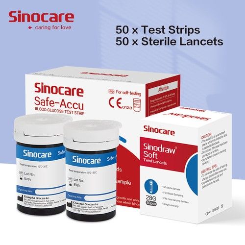 Sinocare Diabetes Test Strips for Safe Accu Blood Glucose Monitor