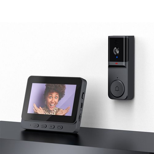 Wireless Video Doorbell Security Camera Ring Door Bell /W 4.3" Screen Intercom — image 9