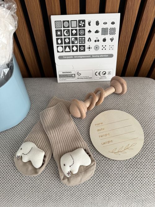 Palotix Newborn Baby Boy Gift Hamper Set: Newborn Essentials with Elephant Comfo — image 5