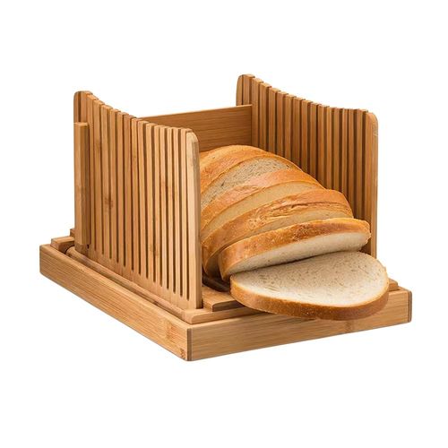 Bamboo Bread Slicer Guide Bread Cutter for Homemade Loaf-Adjustable&Foldable UK — image 15