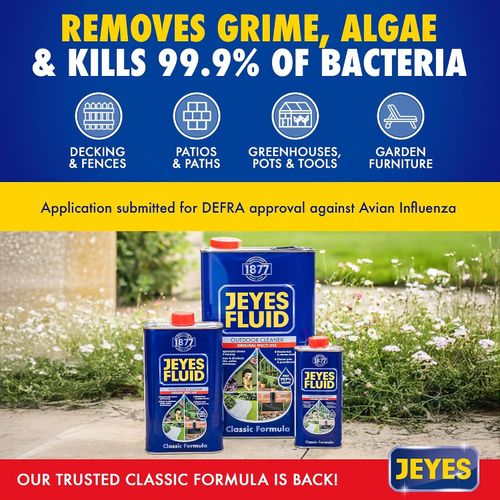 Jeyes Fluid Classic Outdoor Cleaner 1L - Premium Patio Cleaner Concentrate Makes — image 2