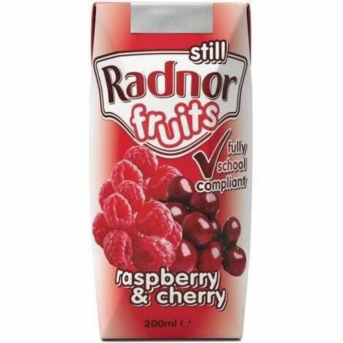 Radnor Fruits Raspberry and Cherry Cartons - 24x200ml