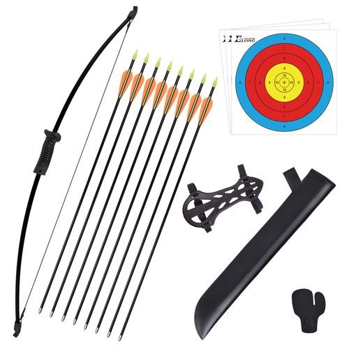 Archery Bow and Arrow Set Compound Kit Hunting Shooting for Kids Target Practice