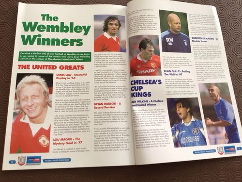 2000 Charity Shield Chelsea v Manchester United Match Tickets x3 + Programme — image 5