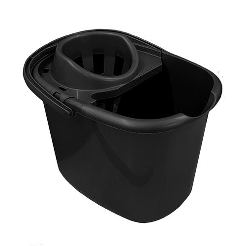 15L Plastic Mop Bucket With Wringer Mopping Floor Cleaning Commercial Home Tiles