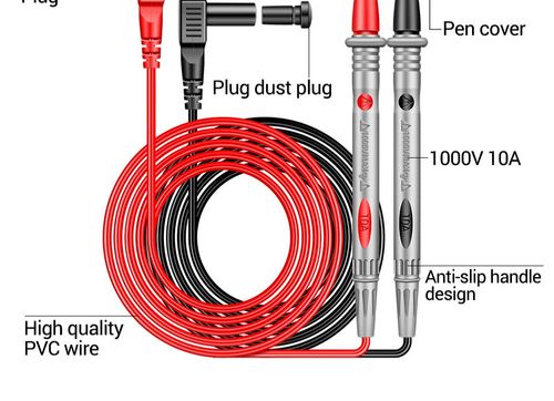 Universal 10A 1000v Digital Multimeter Test Leads Probe Pen Volt Meter Cable UK — image 4