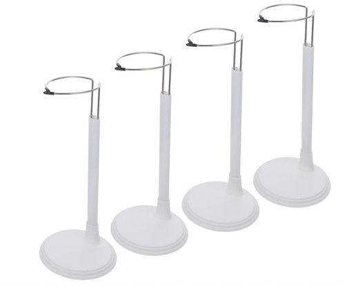 4pcs White Doll Stands Holder Figures Display Rack 35cm Teddy Bear/Doll  Stand