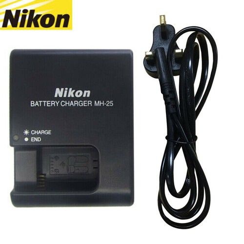 Genuine Original Nikon MH-25 Charger EN-EL15 Battery D7000 D7100 D800 D610 D600