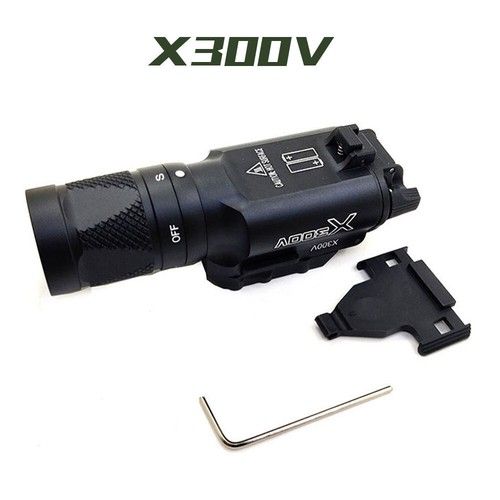 SOTAC X300V Tactical Flashlight - LED & Strobe Light For Pistol Airsoft - Marks