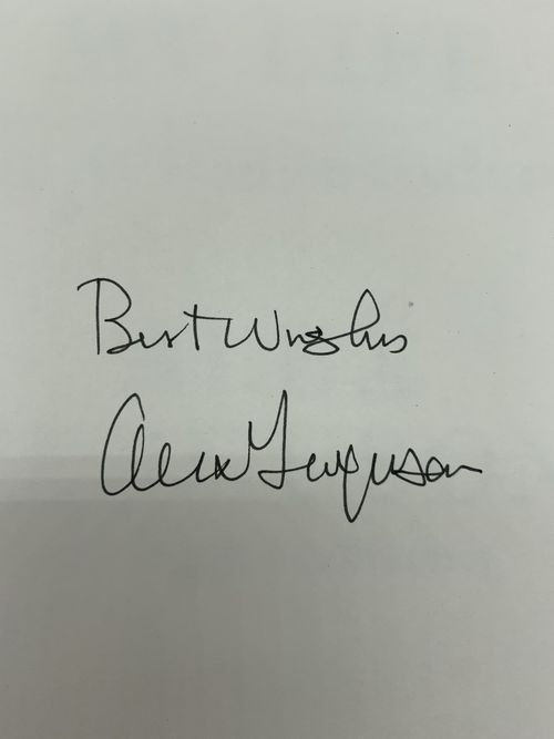 RARE Sir Alex Ferguson Manchester United Signed Autobiography Book + COA MAN UTD — image 4