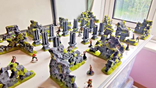 Ancient Ruined City Terrain Set 28mm Wargaming Scenery Sci-Fi D&D RPG Tabletop — image 10