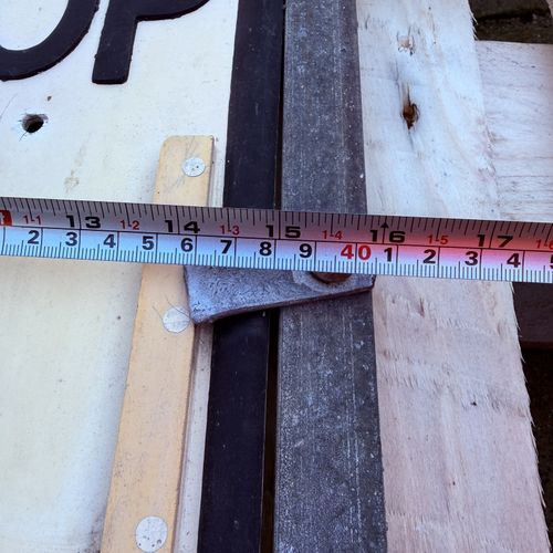 Original Vintage Double Sided Request Bus Stop Sign Route 10B British Transport — image 15