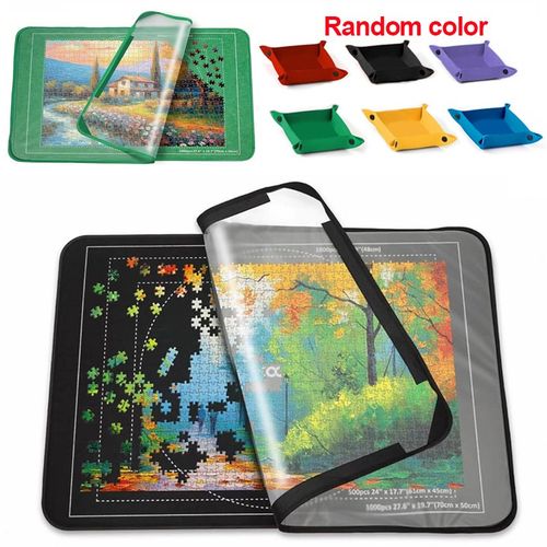 Puzzle Board 1000 Pieces Storage with 6 Sorting Trays And Cover 32"x22" — image 3