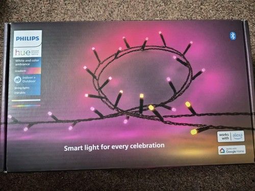 Philips Hue Festavia 250 LED Smart String Lights 20m – White & Colour Ambiance