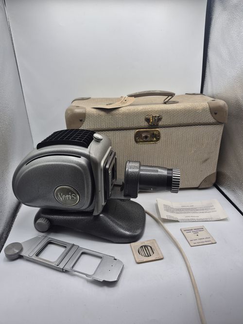 Vintage Noris Slide Projector With Case Slides & Accessories Untested — image 1