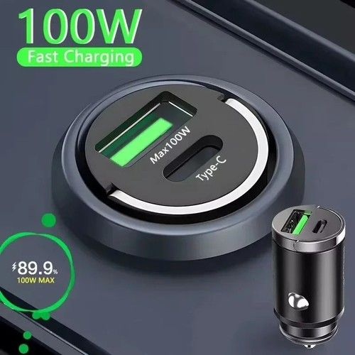Fast Car Charger 2 USB Port For Iphone Samsung Cigarette Lighter Socket Adapter