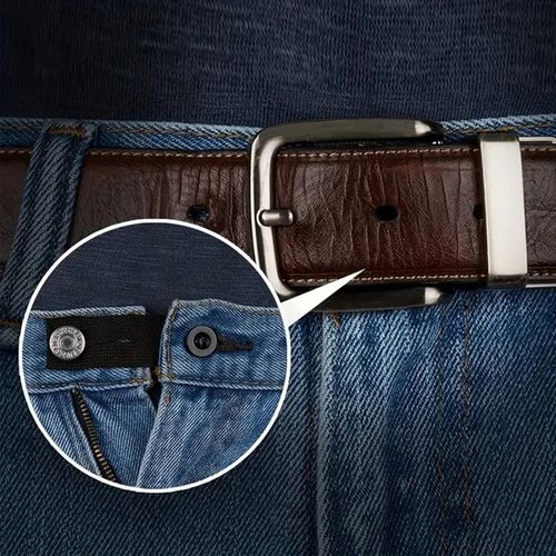5PCS Adjustable Waist Extenders Elastic Button Expanders for Jeans Pants Belt — image 3