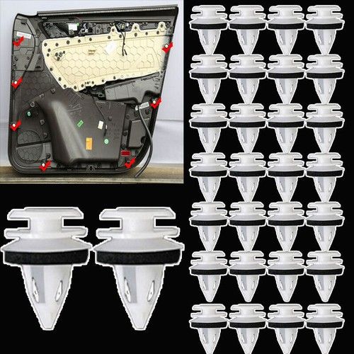 30X For Bmw Door Panel Card Trim Clips Plastic Front Rear Interior Fascia Lining