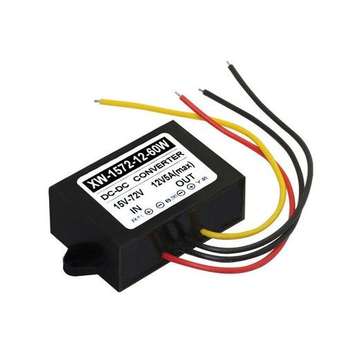 15V-72V to 12V 5A 60W DC-DC Buck Converter Step Down Voltage Regulator IP67