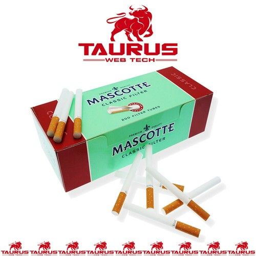 2000x MASCOTTE Classic Filter TUBES Tips Paper Smoking Fill UK