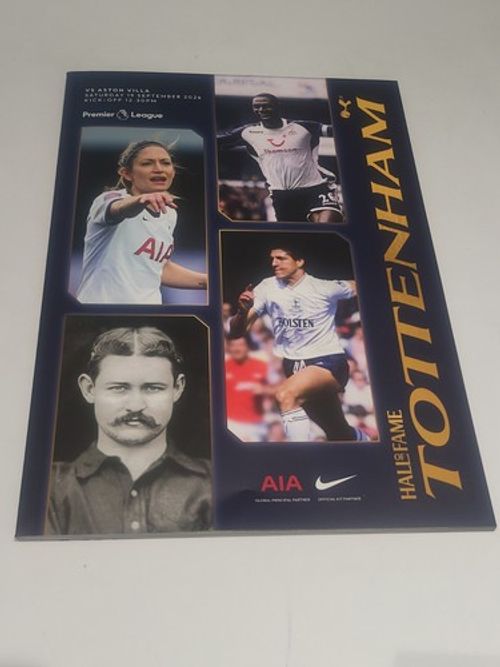 2026-2027 Tottenham (Spurs) v Aston Villa 19.9.26 (Mint Matchday Programme)