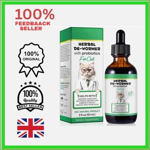 Cat Worming Treatment Cat Wormer Natural Herbal Wormer for Cats Kitten Worming