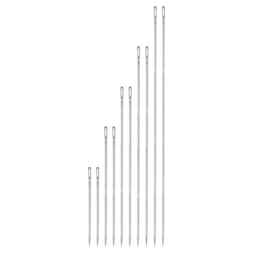 10PCS Upholstery Needle Large Eye Extra Long 4/6/8/10/12in Sewing Hand Needles