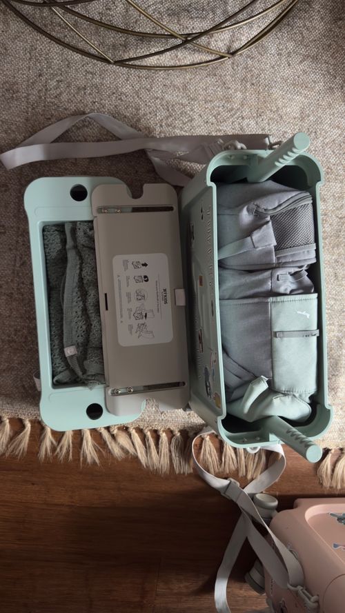 2x Stokke JetKids BedBox Sets Sea Foam Green & Blush Pink Bundle extra accessori — image 19