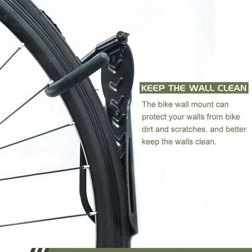 Steel Wall Mount Bike Hooks Heavy Duty Garage Shed Space Saving Bicycle Holder — image 9