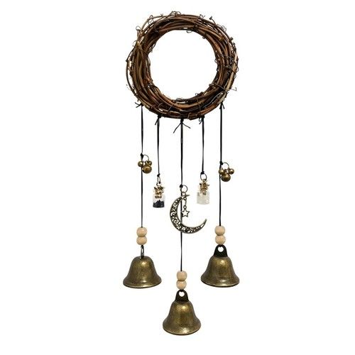 Witch Bells for Door Knob Protection Brass Bell Hanging Witchcraft Windchimes