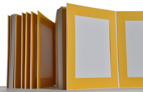 Picture Folder/Leporello for 50 Photos 13x18 - Yellow on White Basic - CG130 — image 4