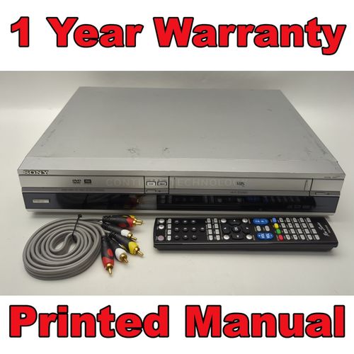 Sony RDR-VX410 GI Video Cassette VHS DVD Recorder Combo Silver Copy VHS to DVD — image 1