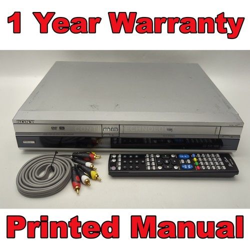 Sony RDR-VX410 GI Video Cassette VHS DVD Recorder Combo Silver Copy VHS to DVD