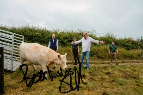 Jeremy Clarkson Hand Signed 6x4 Photo Clarkson's Farm Top Gear Autograph + COA