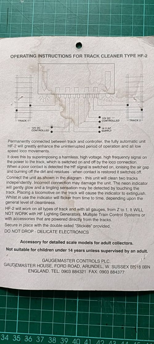 Gaugemaster HF 2 Twin Track Electronic Cleaner Analogue — image 5