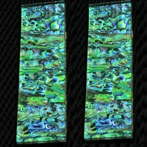 2pcs Abalone Shell Knife Handle Acrylic Scale Slabs Making Knives Plate Material