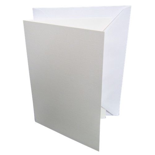 5"x7" Coloured Greeting Card Blanks & Envelopes – Choose Colour & Quantity
