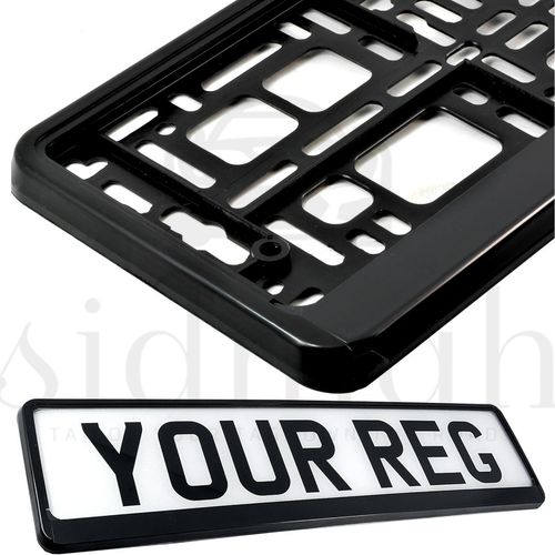 Pair of Premium Number Plate Holders | Front & Rear Frames | Stylish Matte Black — image 10
