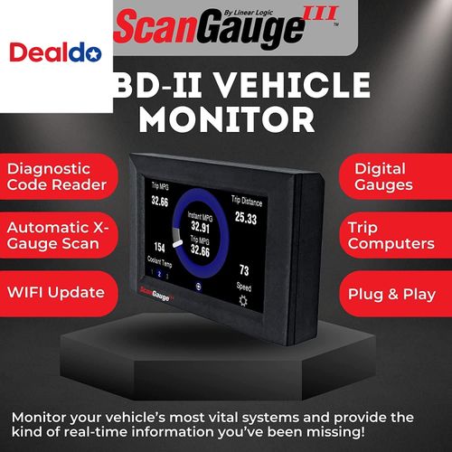 ScanGauge 3 Touch Screen OBD2 Code Reader Digital Gauges Trip Computer WiFi — image 4