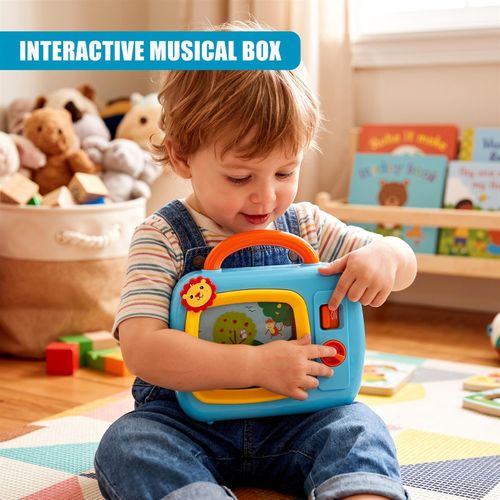My First TV Baby Musical Television Colourful Toy Safari Animals Lullaby Play — image 8
