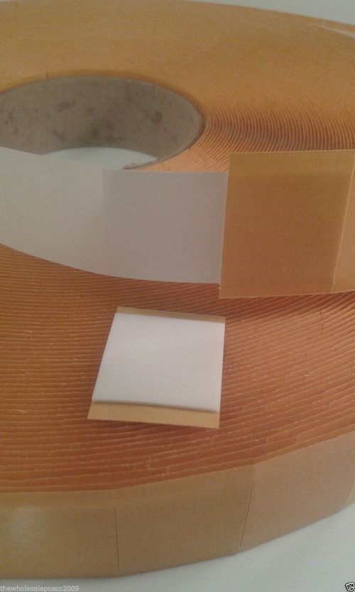 Double Sided Adhesive Foam Pads Sticky Fixers 3D Effect 25mm Square x 1mm Thick — image 1