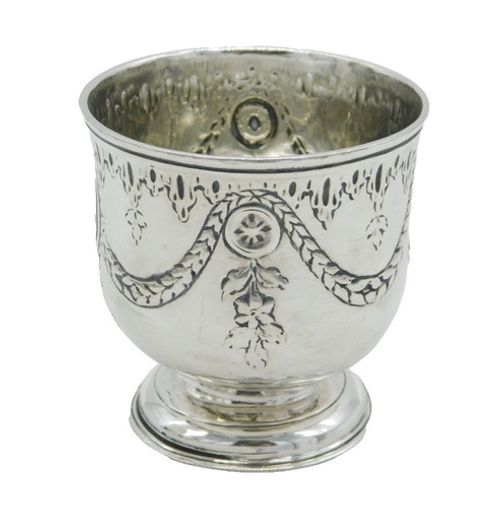George II Sterling Silver Neoclassical Beaker Cup Antique 1734 London