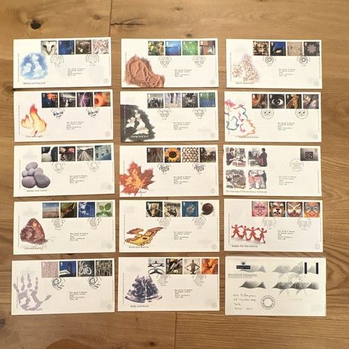 Royal Mail Millennium 2000 First Day Covers Collection 15 Covers FDC