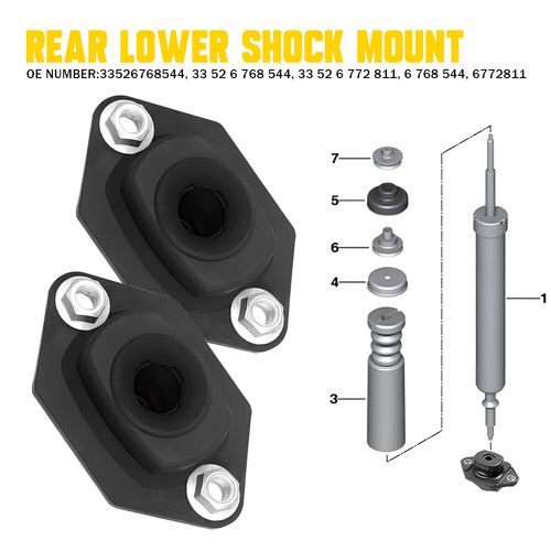 2x Lower Rear Shock Mount Bushes For BMW E81 E82 E87 E88 E90 E91 E92 E93 Strut — image 18