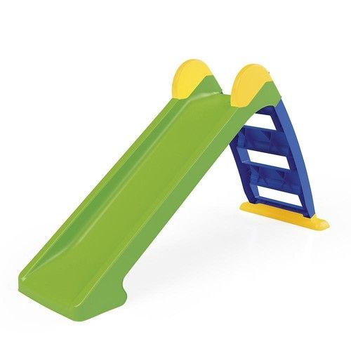 Playground Plastic Slide, Dolu Ladder & Slope for Children, Green/Blue