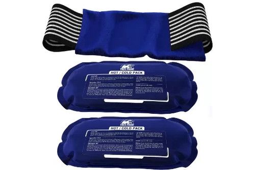 Trekproof Ice Pack (3-Piece Set) Reusable Hot and Cold Therapy Gel Wrap Support